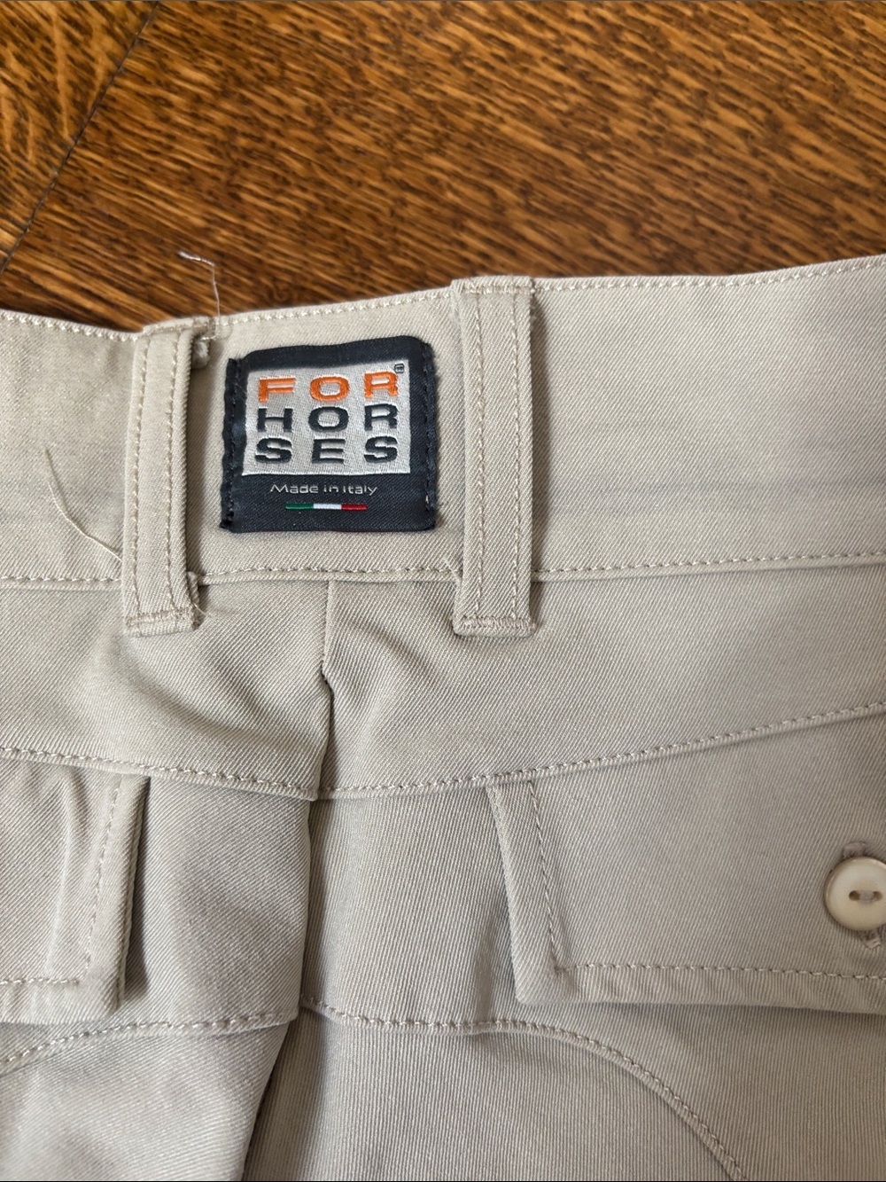 For Horses Womens Beige Riding Breeches - Picture 4 of 5